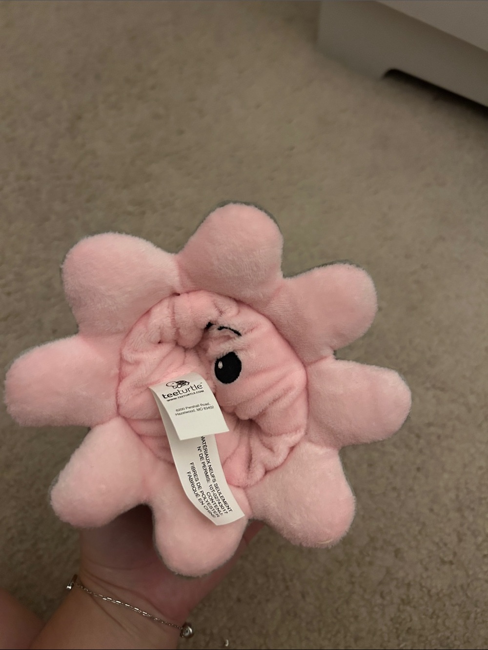 Reversible Pink and GreyEmoji Octopus Plush - Picture 8 of 8
